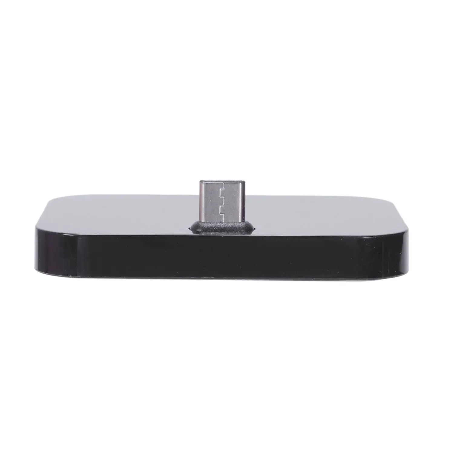 Supporto per caricabatterie da tavolo di tipo C per telefono cellulare Docking station di ricarica USB-C per cellulare Nero