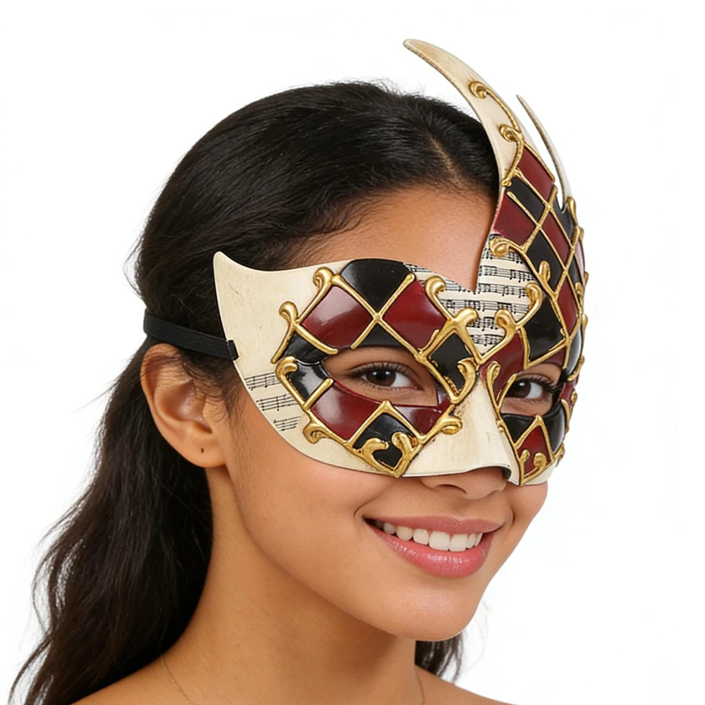 Half Face Venice Mask Cosplay Vintage Venetian Masks Carnival Masquerade Halloween Dress Up Party Costume Props Gifts 6