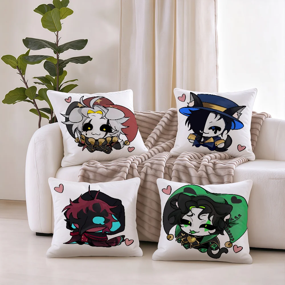 P-Pierrot The Freak Circus cushion cover Square Office Bedroom Headboard Sofa Living Room Backrest Cushions Sleeping