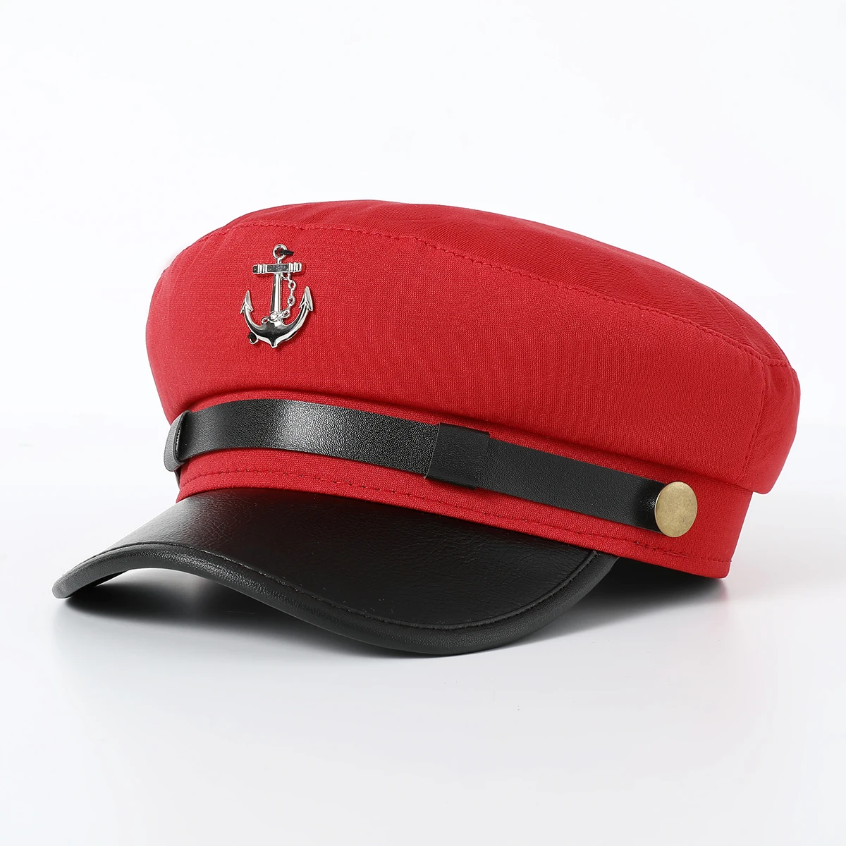 New Pilot Uniform Aviation Cap Casual Women Flat Hat Male Military Cap Wholesale Navy Captain Hats Cosplay Party Sailors Caps