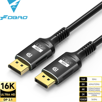 16K DP 2.1 8K@120Hz 4K@240Hz 80Gbps HDR Video Audio Displayport Cable Display Port  for Laptop TV Xbox Projector Gaming Monitor