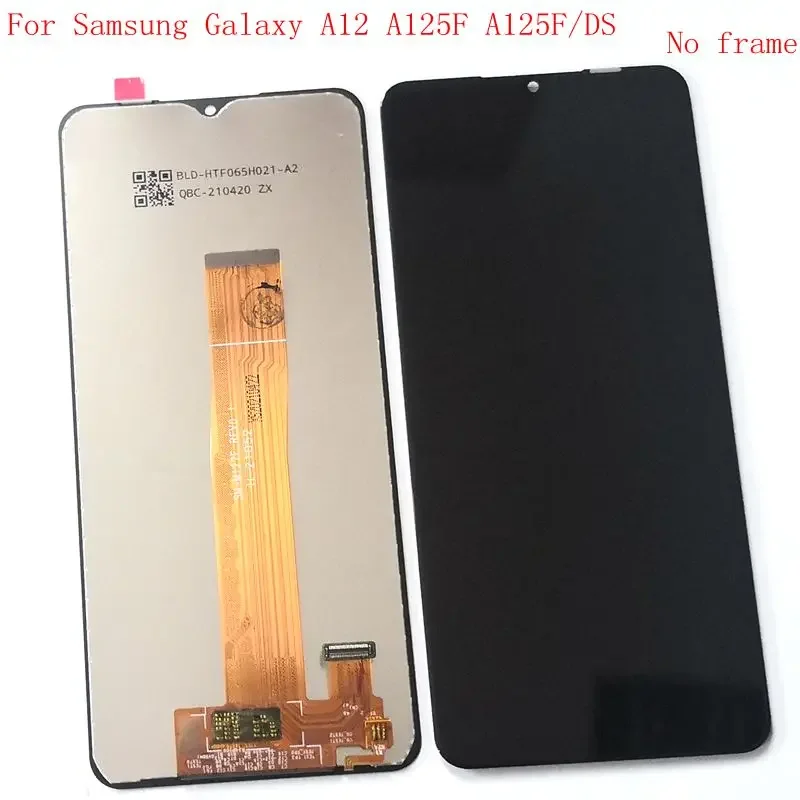 For Samsung Galaxy A12 A125 LCD touch glass full for repair display frame SM-A125F/DSN iWon/DS SM-A125F SM-A125U