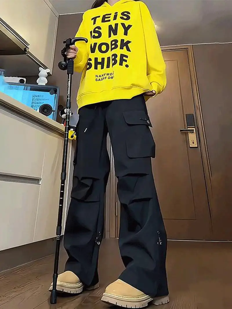 

Утепленные флисовые лыжные брюки для женщин, весенне-осенние, для активного отдыха, ветрозащитные, мягкие, с множеством карманов, рабочая одежда