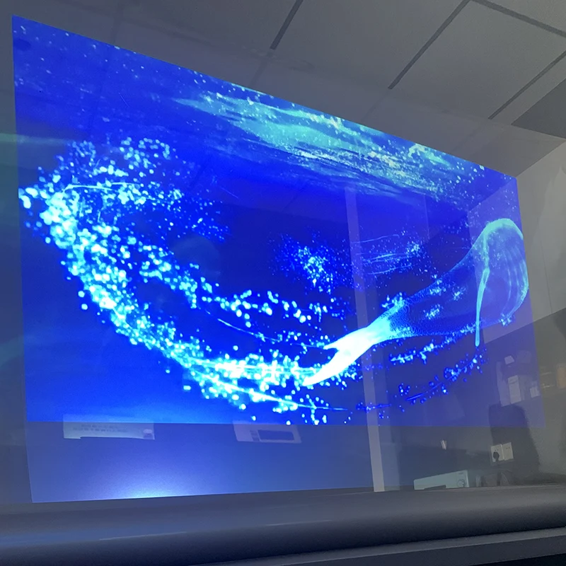 Transparant Holografisch Projectiescherm 100 Inch 1.52*2.03M Film Achterprojector Scherm A4 Formaat 3d Voor Thuiswinkel Display