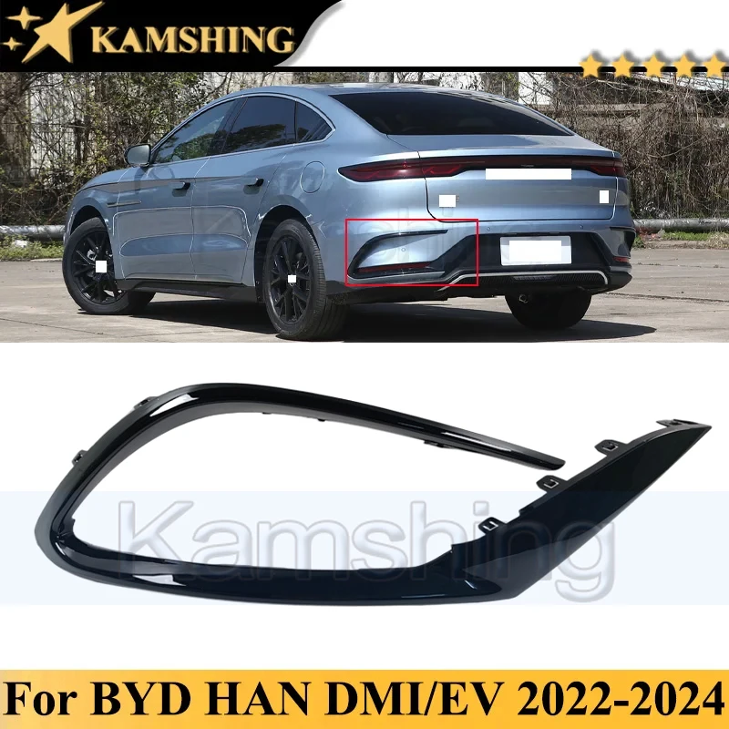 Kamshing Rear Bumper Decoration Strip For BYD HAN DMI HAN EV 2022-2024 Rear Trim Strip Rear Bumper Light Strip