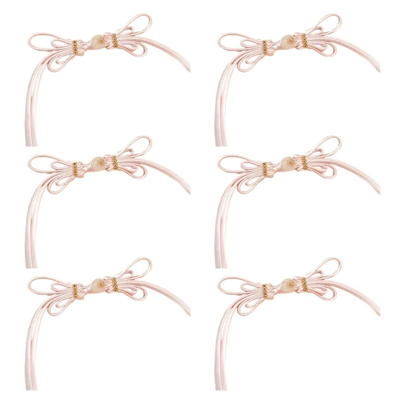 652F 6Pcs Satins Clasp Accessory Fashion Design Enhancement Creative Accessory Making
