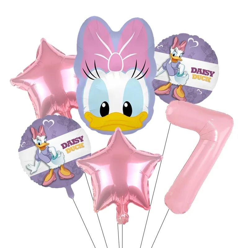 Cartoon Donald Nummer Eend Daisy Aluminium Film Ballon Set Bolvormige DIY Verjaardag Arrangement Feestdecoratie Ballonnen Kawaii