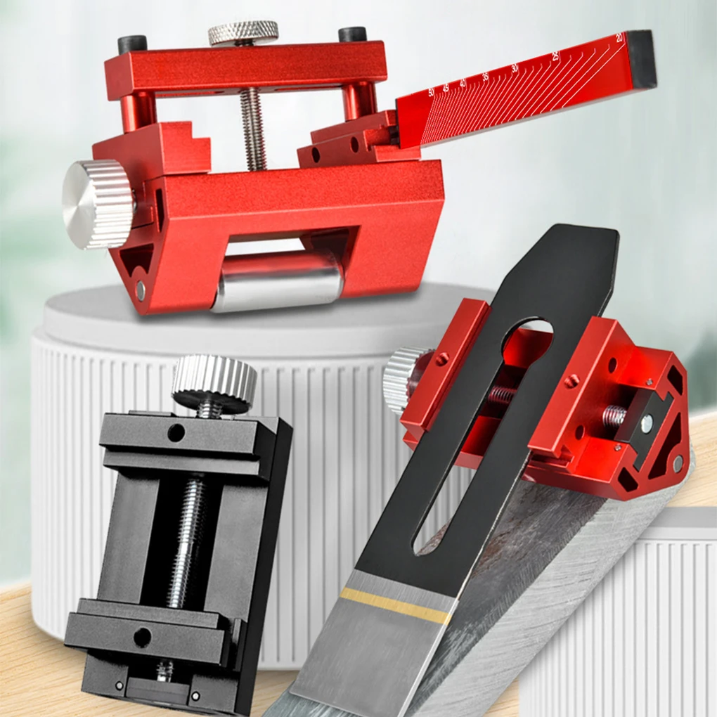 Metal Sharpener Abrasive Tools Manual Knife Sharpener Sharpening Jig Angle Adjustable Inclined Edges Wood Chisel Fixing Bracket