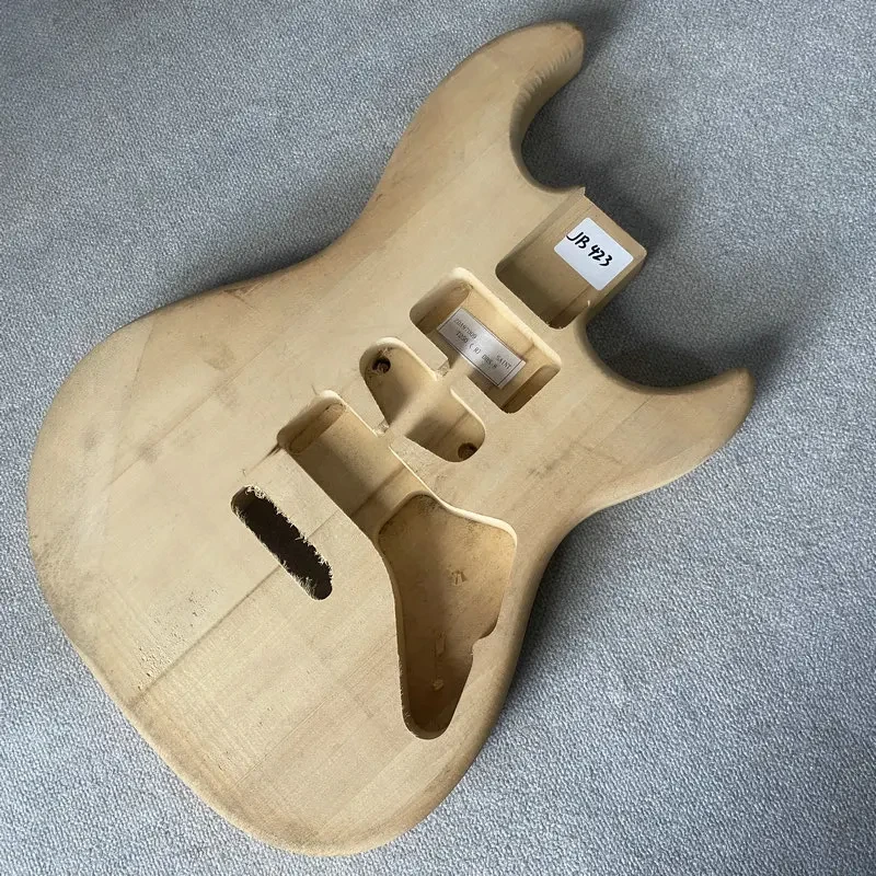 JB423 Natural Solid Basswood 6 String ST Electric Guitar Body SSH Pickups Tremolo Bridge No Paints Unfinished DIY part