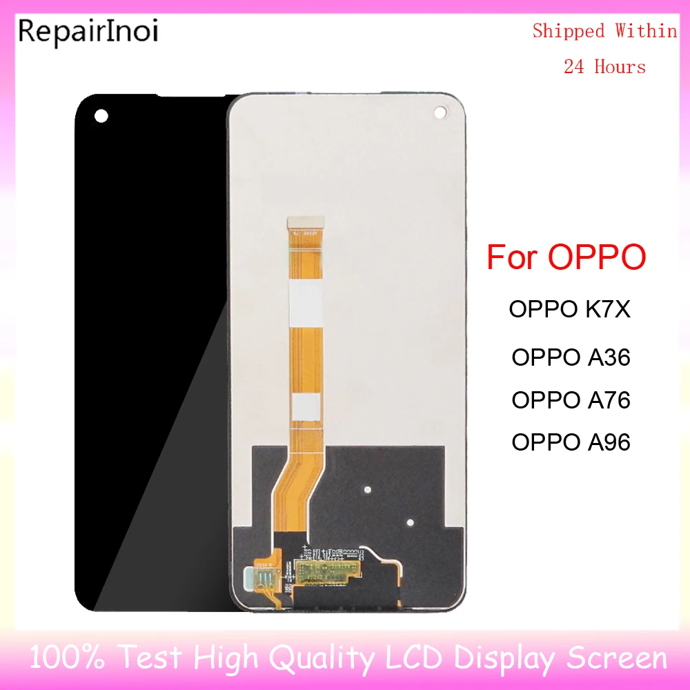 Original For OPPO K7X A36 A76 LCD Display Touch Screen Digitizer LCD Replacement Digitizer Assembly For OPPO A96 LCD Display