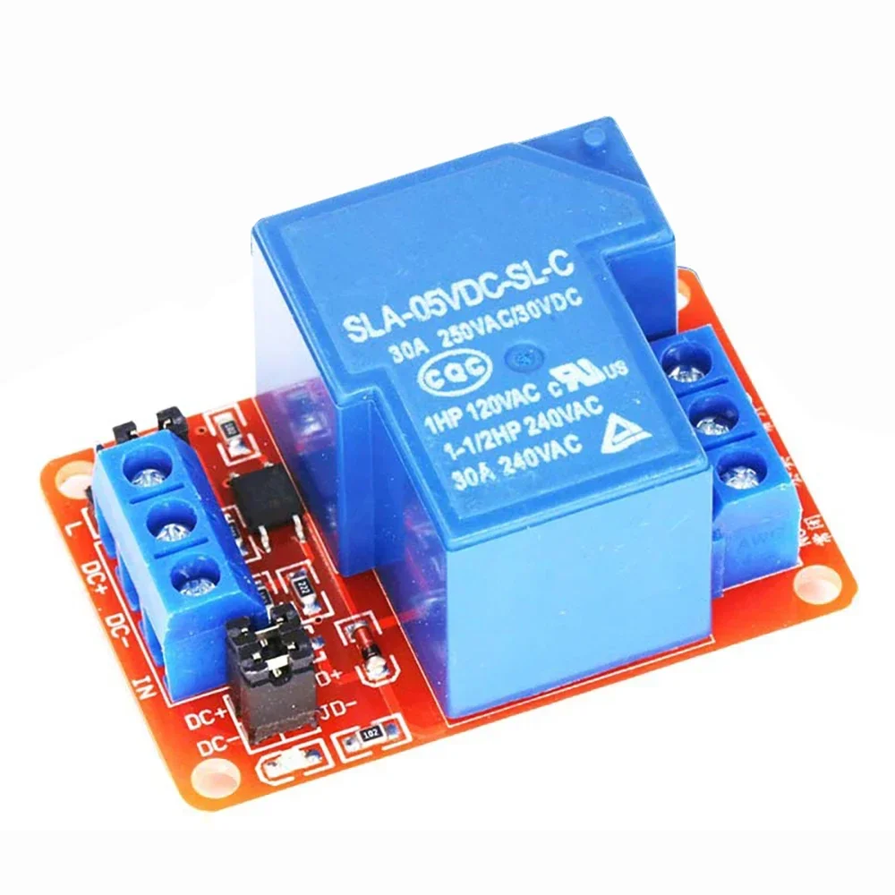 5V/12V 30A 1-Channel Relay Module+Electronic With Optocoupler 5V/12V 30A Two-way isolation relay module High/low level trigger