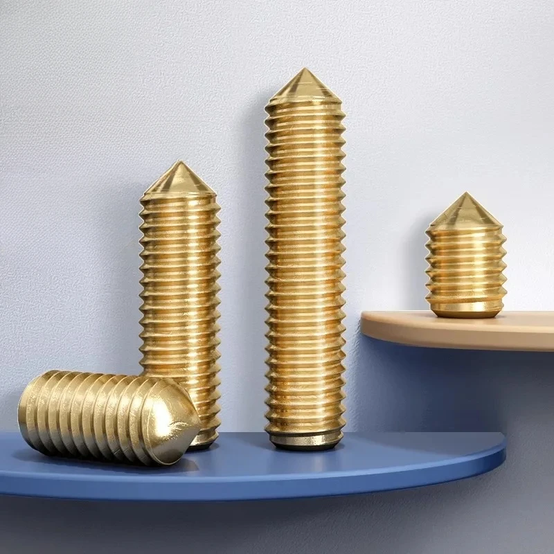 Brass taper point setting screw Headless hex head screw machine wire M3M4M5M6