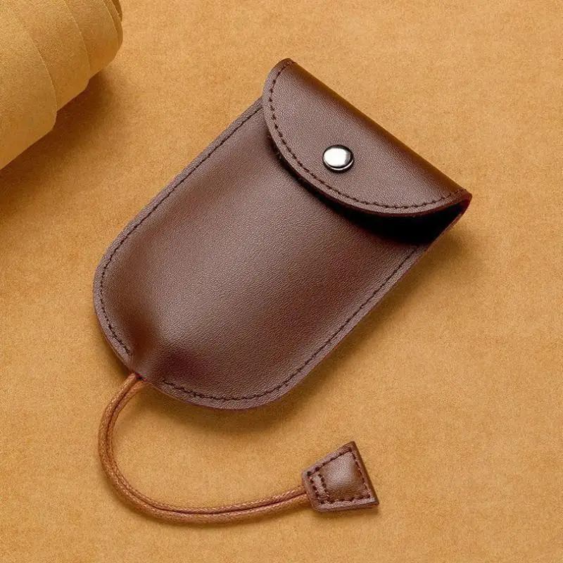 Retro Ausziehbarer Schlüsselhalter PU-Leder Schlüsseletui Tragbarer Schlüsselanhänger Multifunktionale Mini-Münzbörse für Männer und Frauen für den täglichen Gebrauch – Detail 6