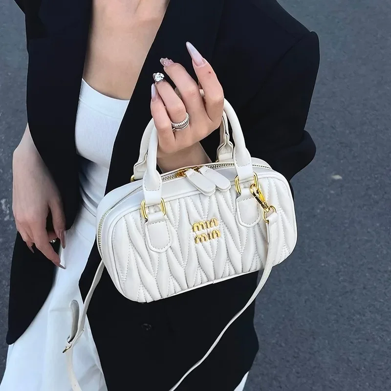 حقيبة كتف كلاسيكية أنيقة من الجلد الفاخر للنساء، حقيبة يد كروس أنيقة للاستخدام اليومي #4