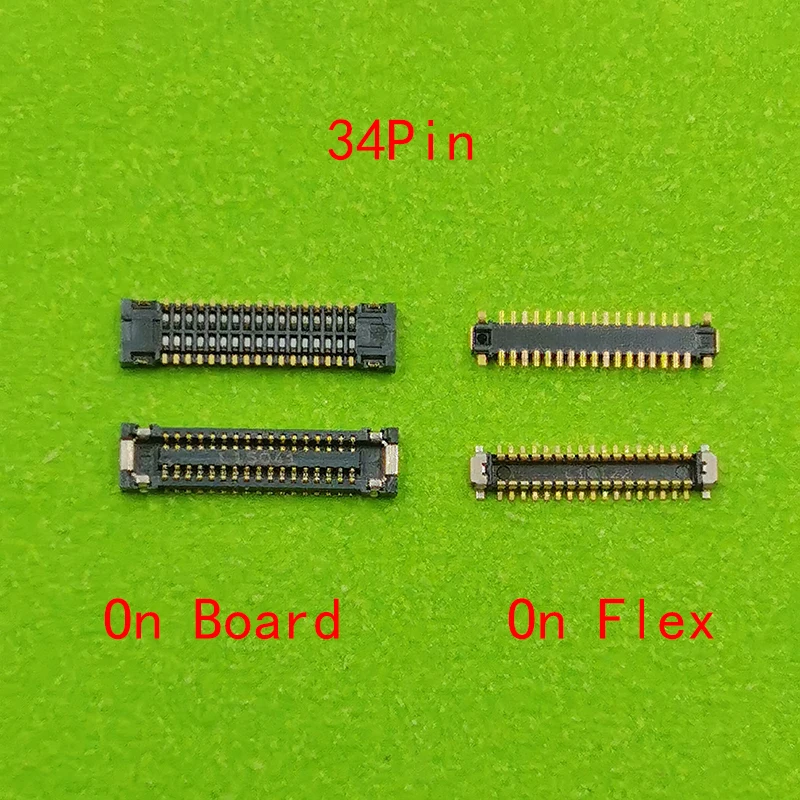 2-10pcs 34pin LCD FPC Connector On Motherboard for LG K40s X430 LM-X430 X430EMW Display Screen Flex Contact On Mainboard