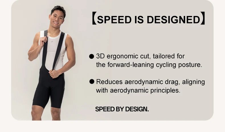 LAMEDA Herren-Radsport-Trägerhose, professionelle Radsport-Träger, 6-Stunden-Pads, hohe Taille, Fahrrad-Shorts, atmungsaktive Rennrad-Bekleidung – Detail 27