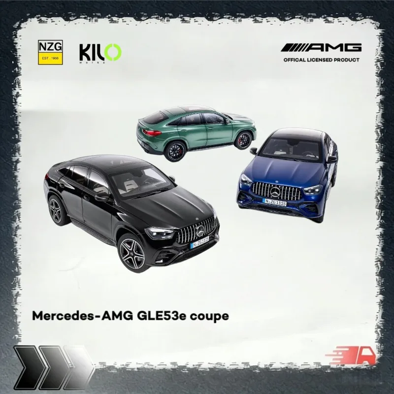 [In Stock] NZG Kilo Models 1/18 Diecast Alloy AMG GLE53e Coupe, Openable Doors, Multi‑Color Static Collectible Car Model