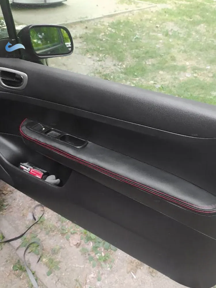 

Microfiber Leather Car Inner Door Armrest Panel Cover Trim For Peugeot 307 2004 2005 2006 - 2013 ONLY 3 DOORS CAR Interior Trim
