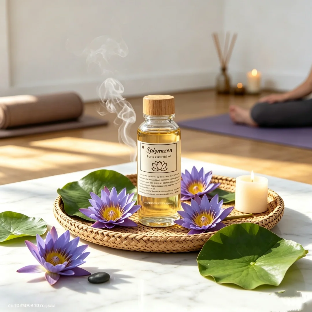 High Quality Organic Blue Lotus Essential Oil Natural Skin Care Oil for Stress Relief Sleep Meditation Purifying Home Fragrance