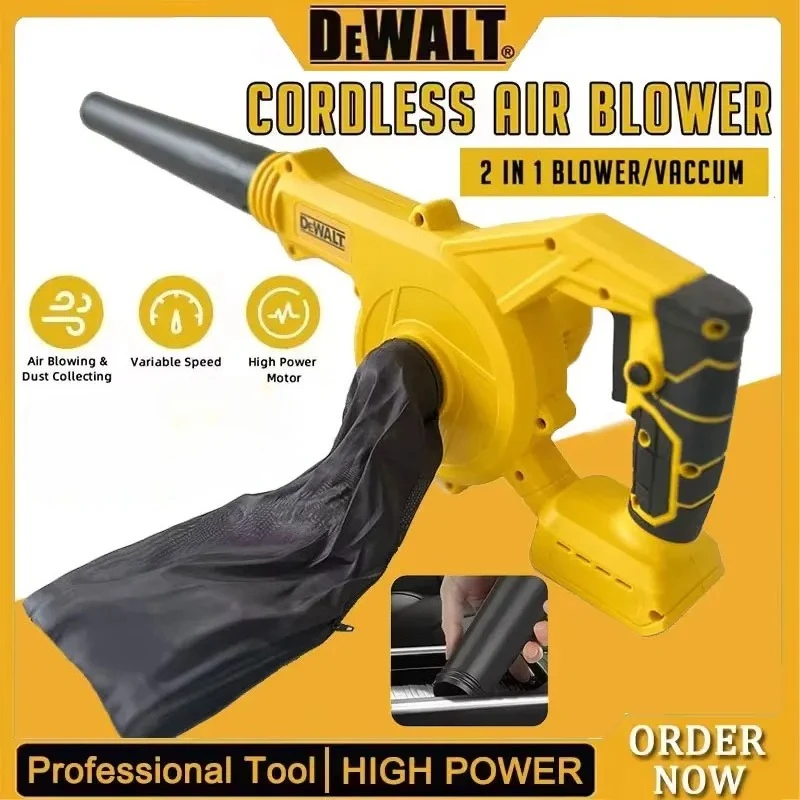 

Беспроводной воздуходув-пылесос DeWalt Collector Leaf Duster, многофункциональный электрический инструмент для удаления пыли, совместимый с аккумуляторами DeWalt 18В / 20В