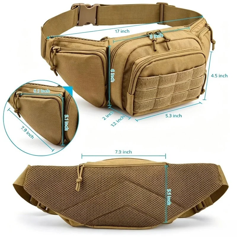 1 Stück Wasserdichte Taktische – Edc Concealed Carry Fanny Pack Bewertung und Preis