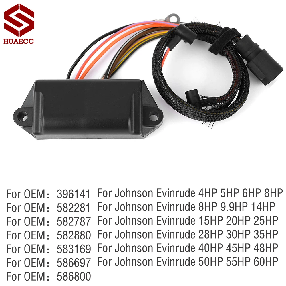 

Ignitor CDI Box Module Unit for Johnson Evinrude 4HP 5 6 8 9.9 14 15 20 25 28 30 35 40 45 48 50 55 60 HP 586800 396141 582880