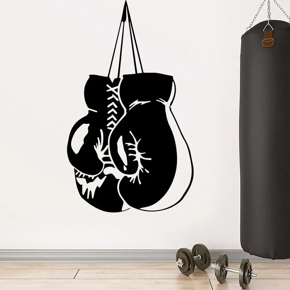 Papier peint auto-adhésif en vinyle pour Club de boxe, autocollant mural de motivation pour chambres de bébé, sparadrap pour Club de boxe, Power Fitness