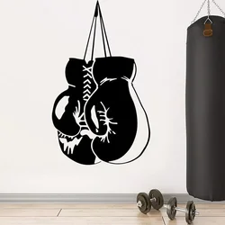 Boxing Club Self Adhesive Vinyl Wallpaper Baby's Rooms Motivational Gym Wall Sticker Boxing Club Decals Wallpaper Power Fitnesss