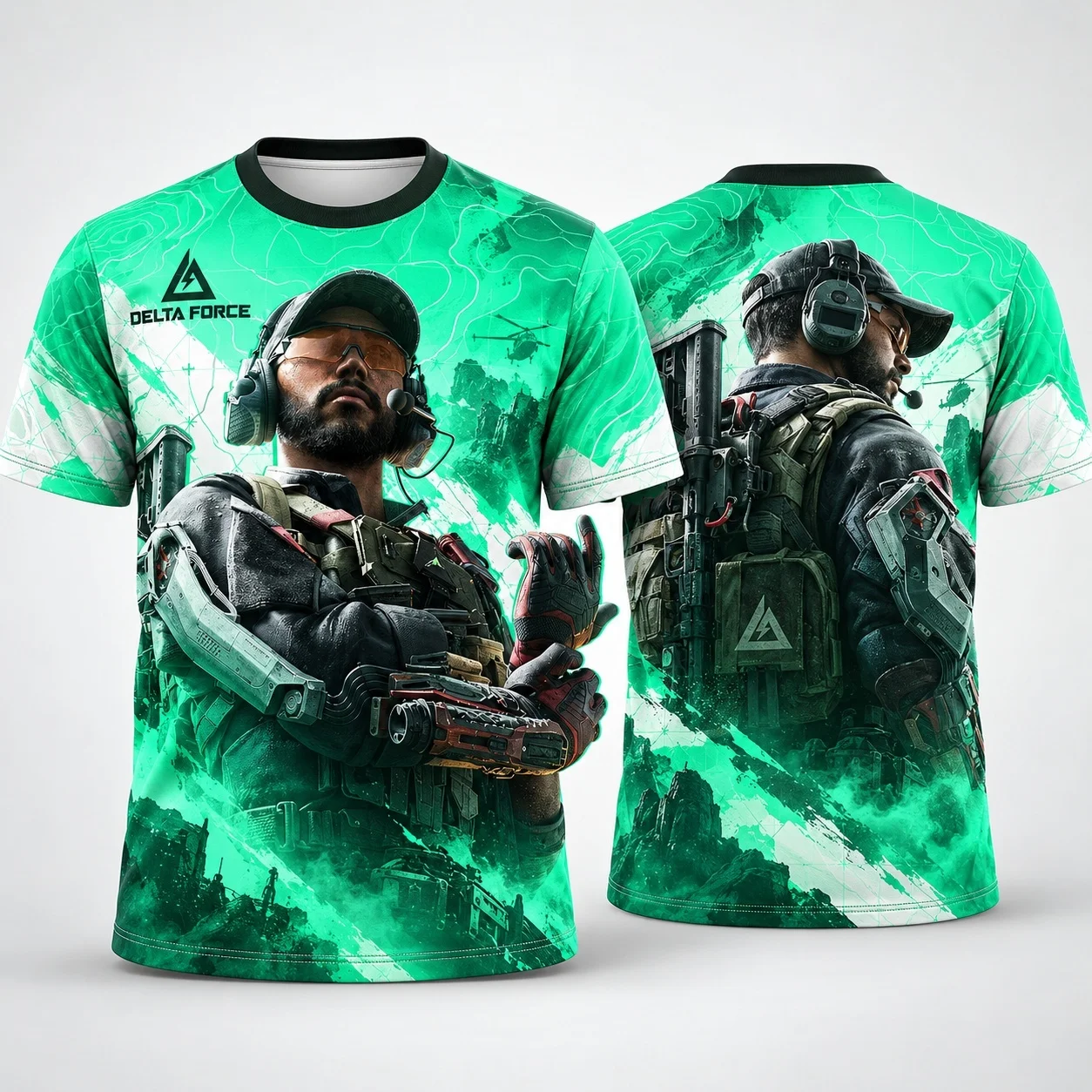 2026 New Delta Force 3D All Over Print T Shirt Men Women Tactical Operator Gaming Tee Short Sleeve Crew Neck Casual Streetwear