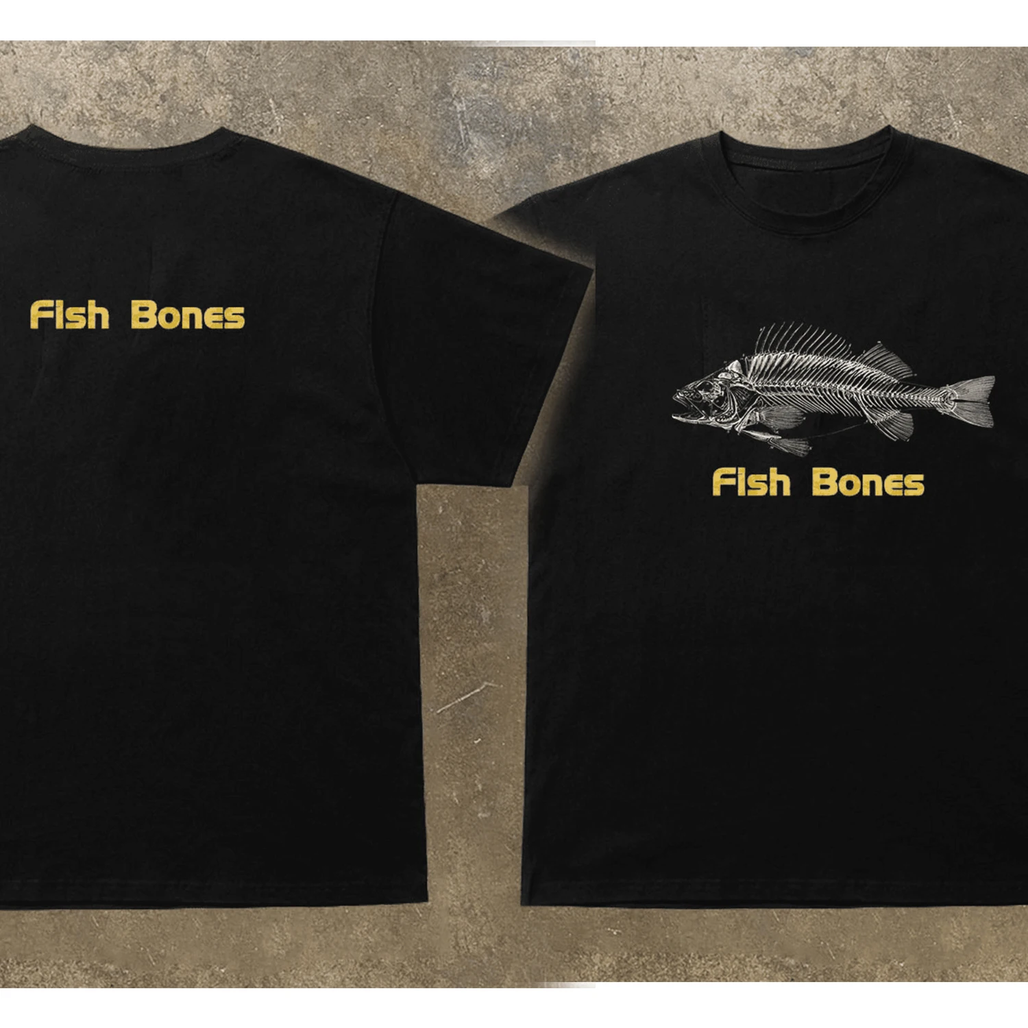 Fishing Enthusiasts Fish Bones T Shirt Harajuku Men Clothing Graphic Casusl Band Tshirt High Quality Cotton Unisex Tops Tees