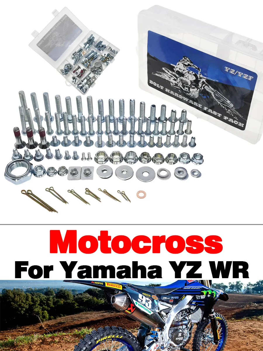 AliExpress PRO AODB Fairing Fender Screw Bolt Kit For Yamaha YZ85 YZ125 YZ250 YZ450 YZ250F YZ450F 250FX 450FX WR250F WR450F Dirt Bike Hardware Set