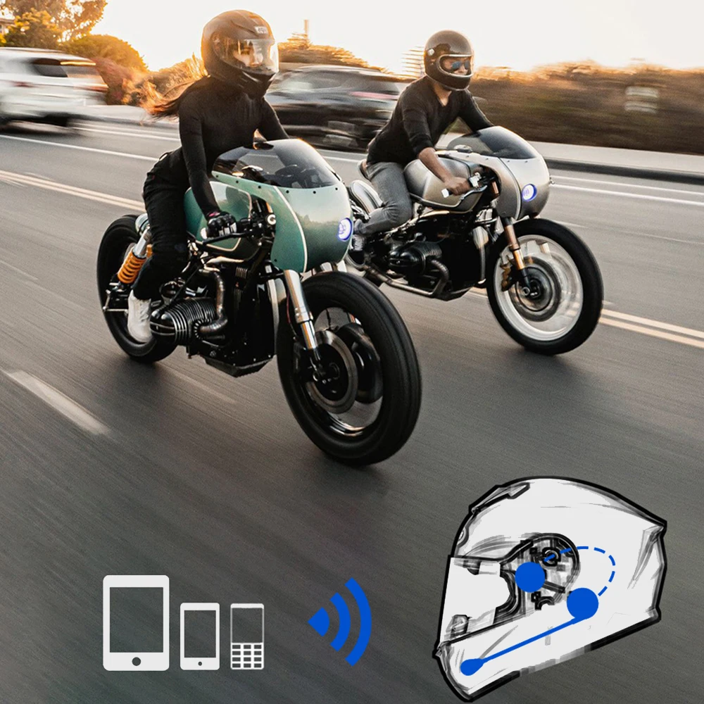 

VR-гарнитура для роботов, ультратонкая, Bluetooth, для мотоциклетного шлема, с функцией автоответа, беспроводной стерео-плеер, гарнитура Handsfree