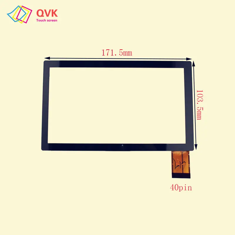 

Черный сенсорный экран P/N SG5208A-FPC-V0 SG5208A 40-контактный емкостный сенсорный экран, ремонт запасных частей
