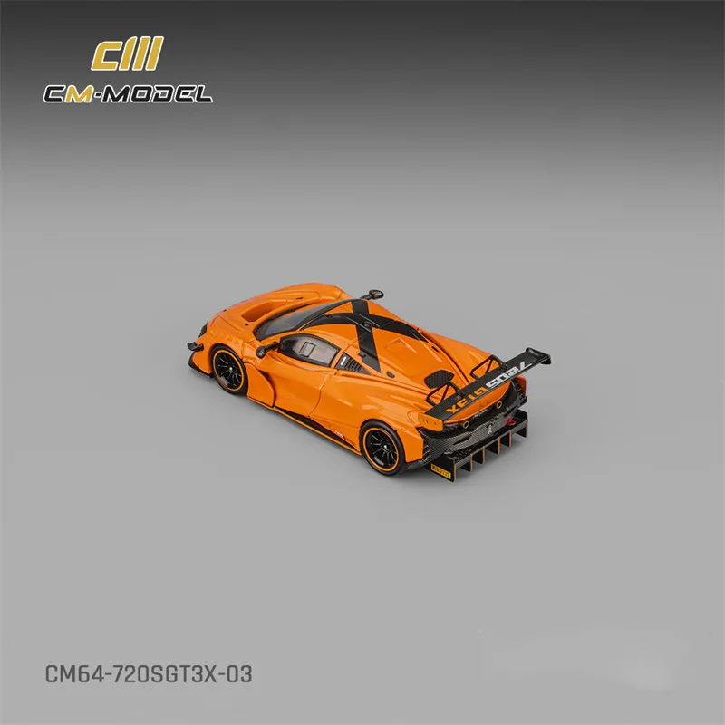 CM MODEL 1:64 Papaya Orange 720SGT3X Diecast Model Car