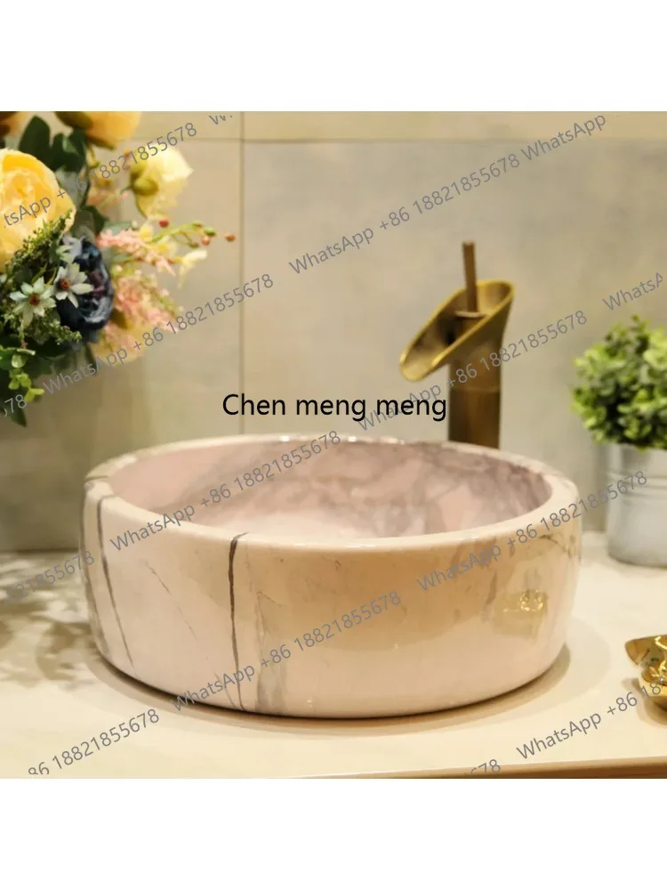 Art Above Counter Basin Bathroom Ceramic Wash        Stone Texture