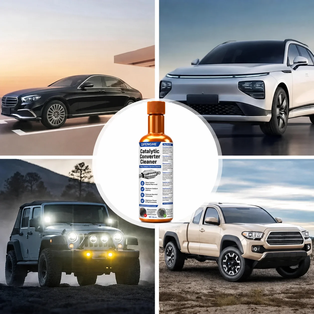 2025 New Car Catalytic Converter & Fuel System Cleaner – Easy to Clean, Powerful Engine Carbon Remover, Restores Power, 350ml