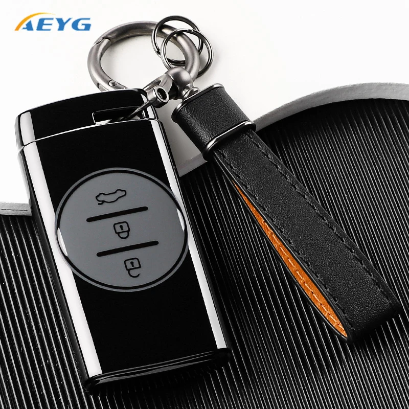TPU Car Flip Key Case Cover For Chery Tiggo 4 5X 7 Pro 8 2 3X Exeed Txl Tx Lx Arrizo 5 Pro Gx EQ Shell Fob keychain Accessories