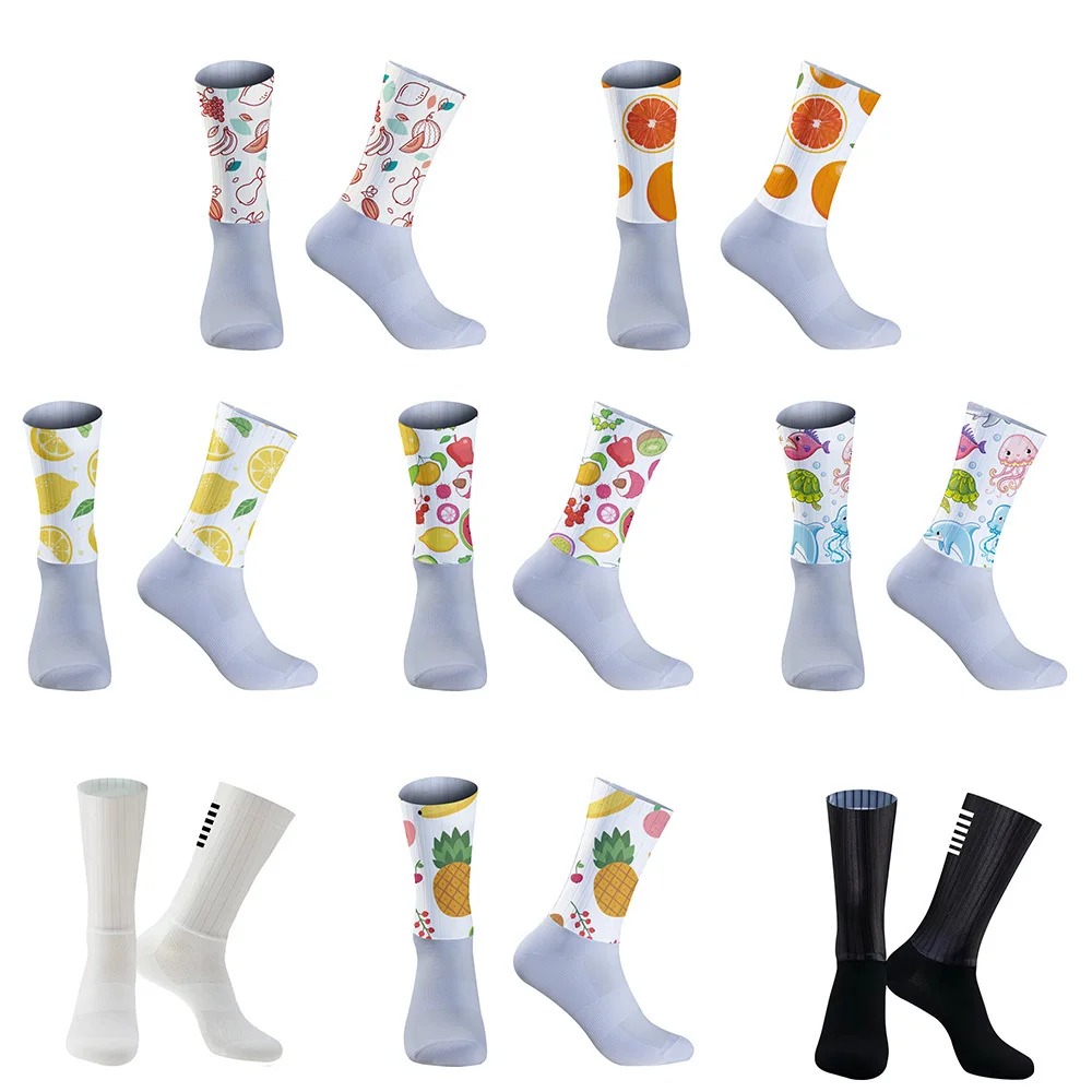 

Новинка 2024, летние велосипедные носки, профессиональные спортивные носки, Нескользящие дышащие спортивные носки