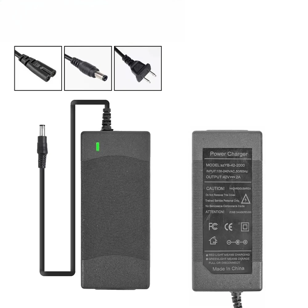 

42V 2Ah Battery Charger Electric Scooter For KUGOO S1 S2 S3 Power Supply Battery Adapters Skateboard Accessories