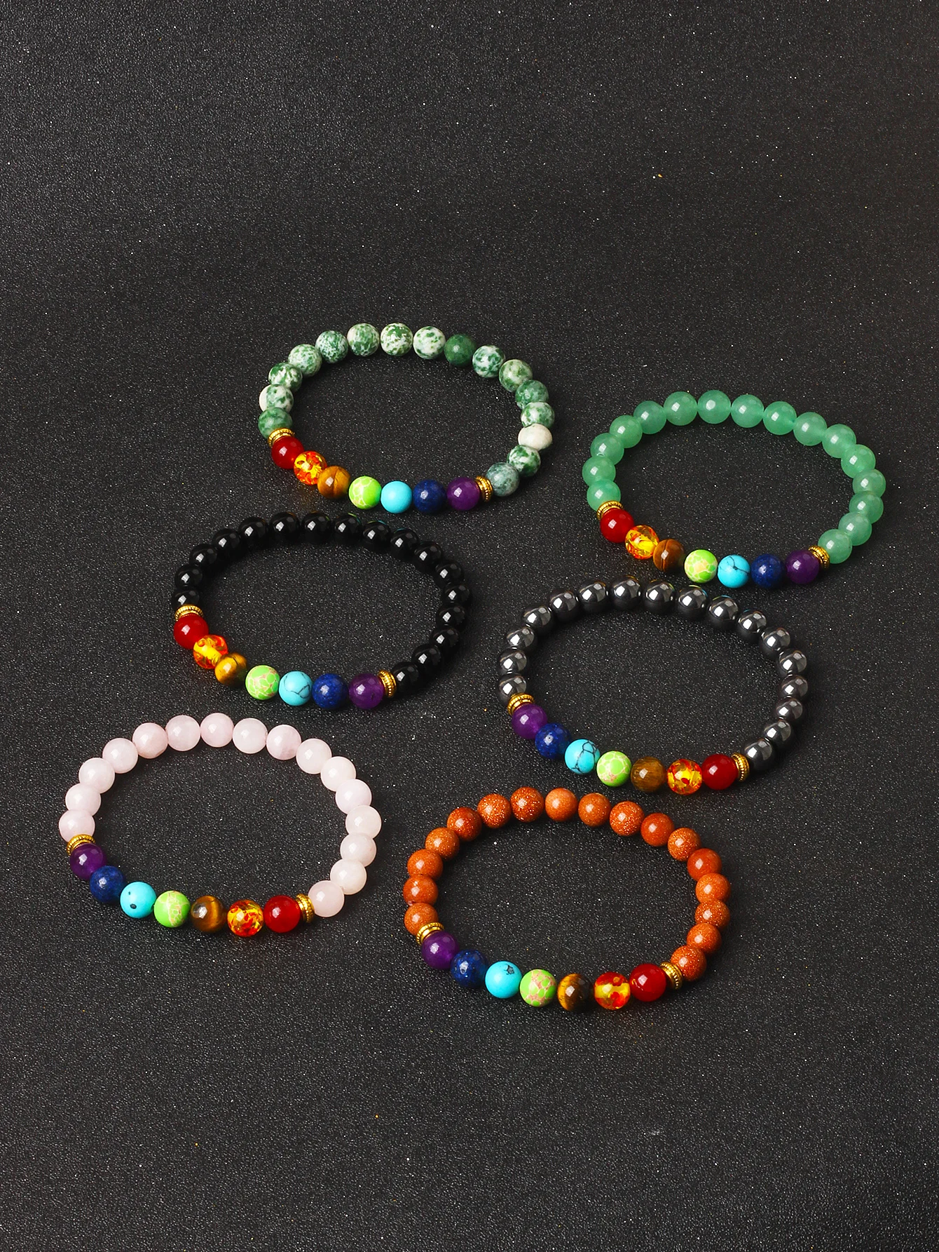 

7 Chakra Bracelets Men Women Natural Lava Stone Crystal Healing Anxiety Jewelry Mandala Yoga Meditation Bracelet Gift