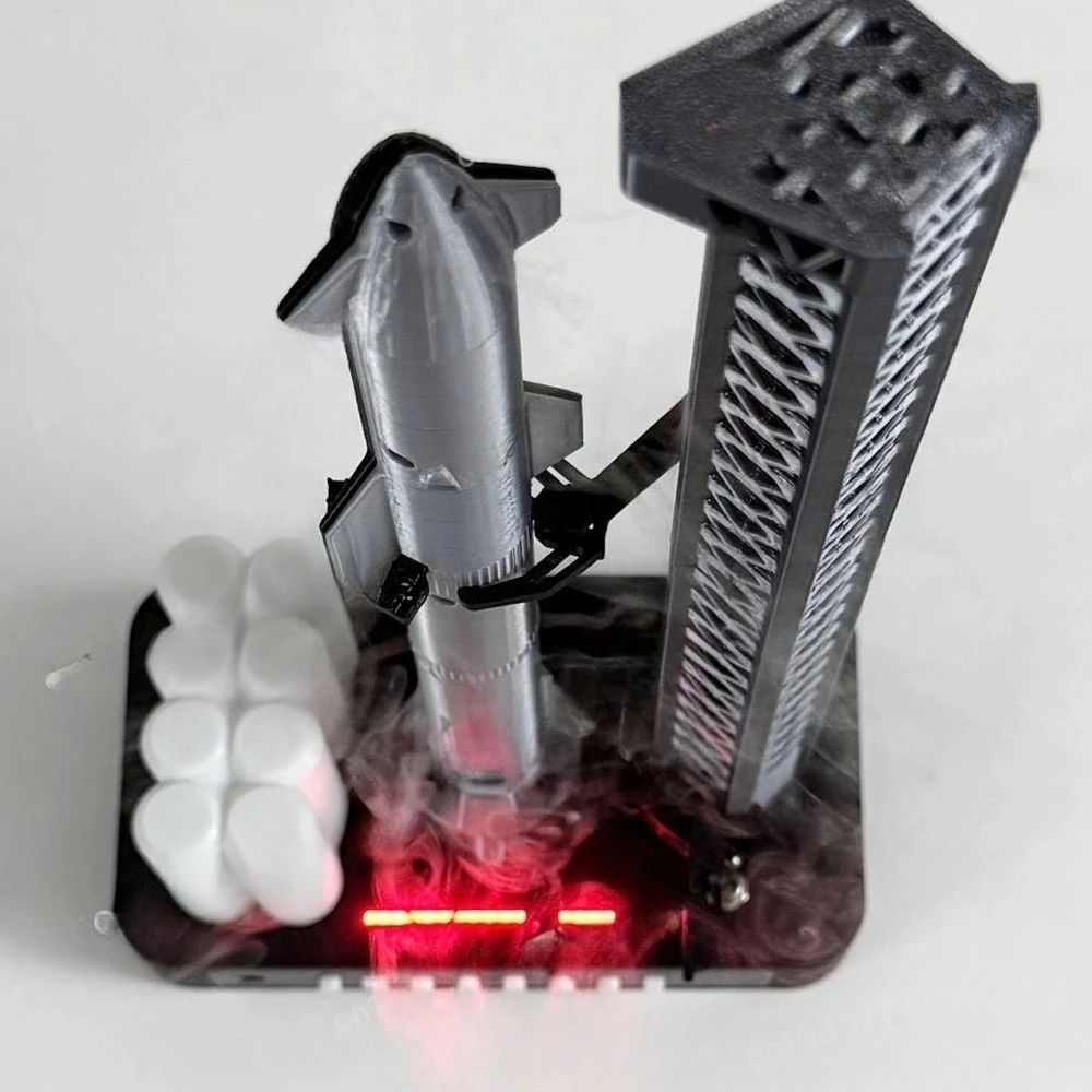 Starship Model Humidifier with Altitude Restoration & Recovery Function 3D Printed
