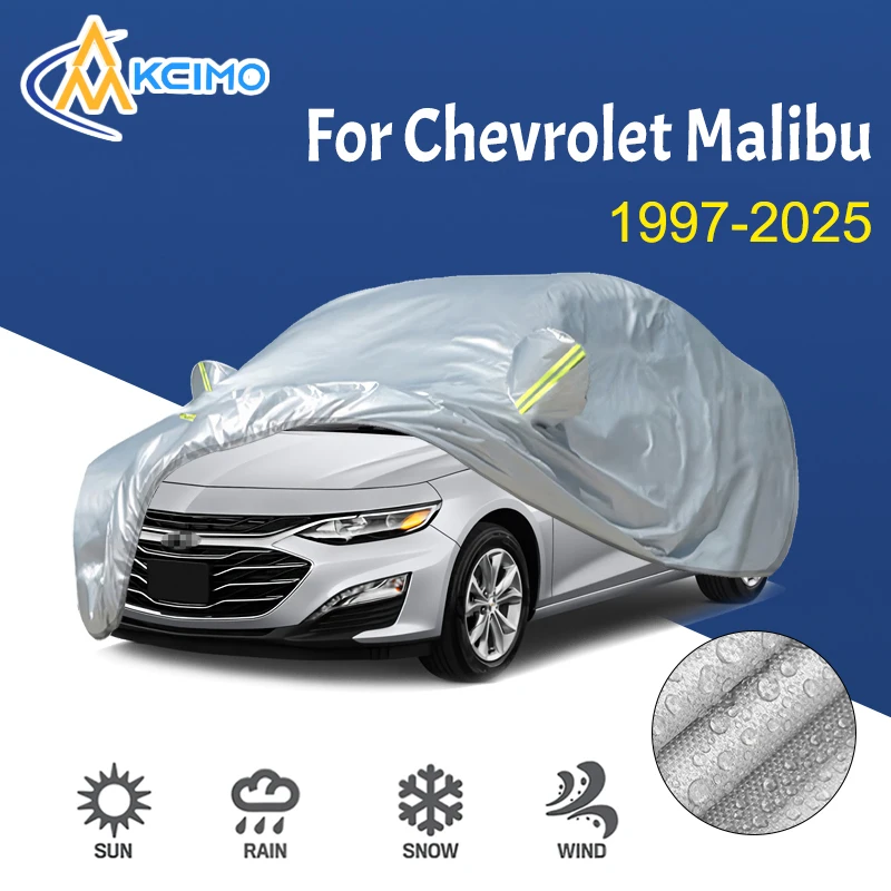 

190T Car Cover Outdoor Sunshade Snow Sun UV Protection Four Seasons Car exterior accessories For Chevrolet Malibu 1997-2025