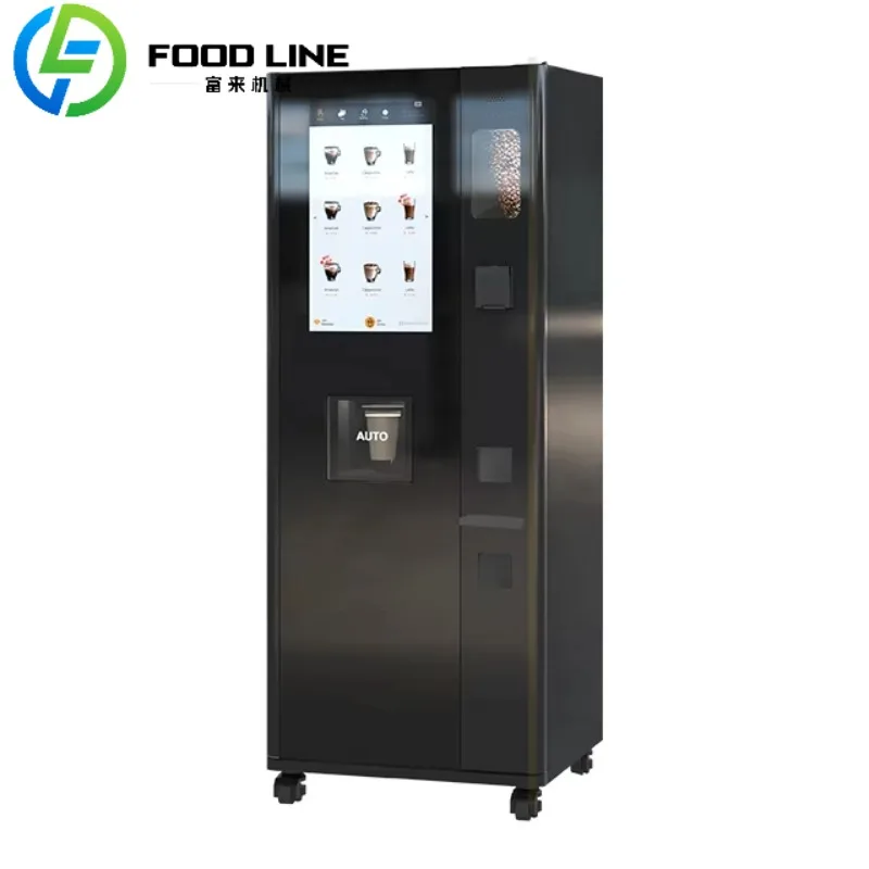 Fresh Ground Coffee Vending Machine Automatic Bean to Cup Dispenser for Office and Shopping Malls