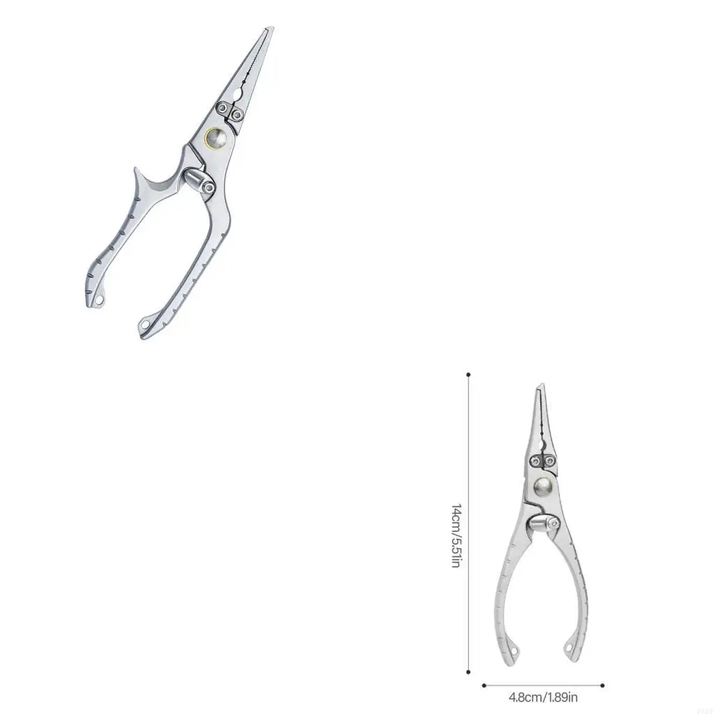 

PXPF нержавеющая рыбалка Pliers Line Line Cutter Cortter Controver Кольца открыт для защитного блокировки