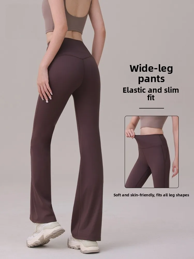 

Женские спортивные брюки с высокой талией и расклешенными штанинами, весна-осень 2026, новые, повседневные, для фитнеса и прогулок