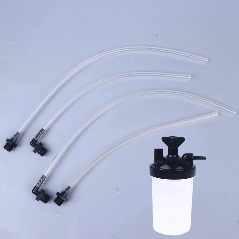(.) 1Pcs Oxygen Concentrator Humidifier Bubbler Bottle Humidity For Oxygen Concentrator With Tubing Connector Elbow