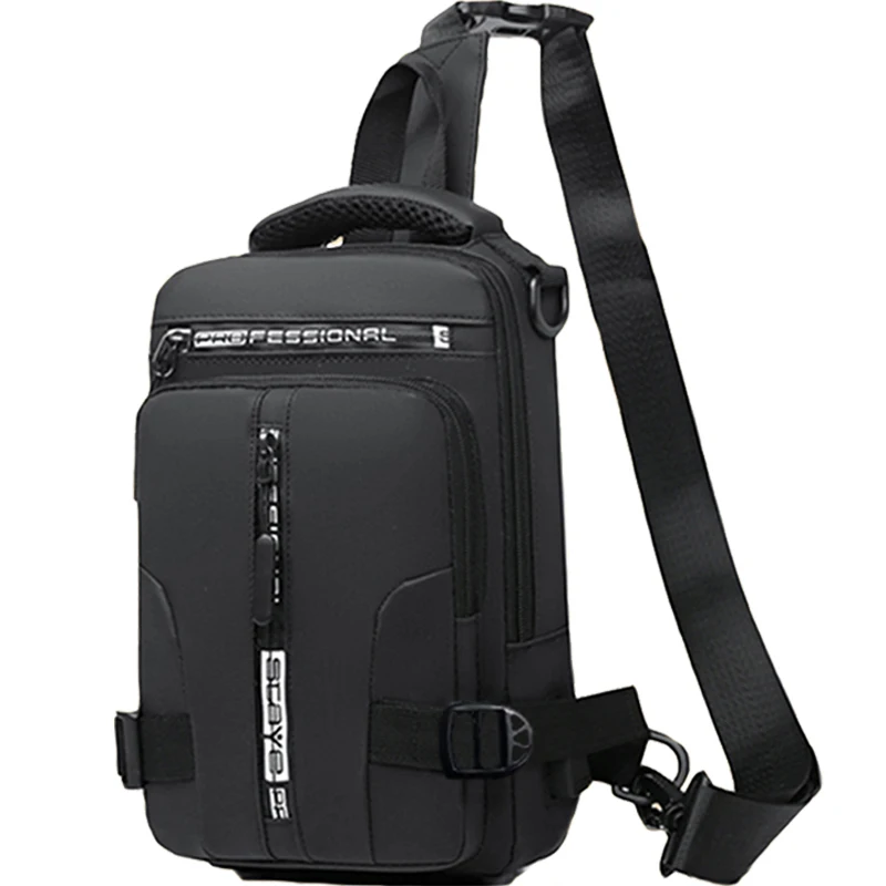 حقيبة كروس وكتف مزدوجة الأغراض للرجال، حقيبة يد متعددة الوظائف كاجوال ومتعددة الاستخدامات بكتف واحد، حقيبة صدر