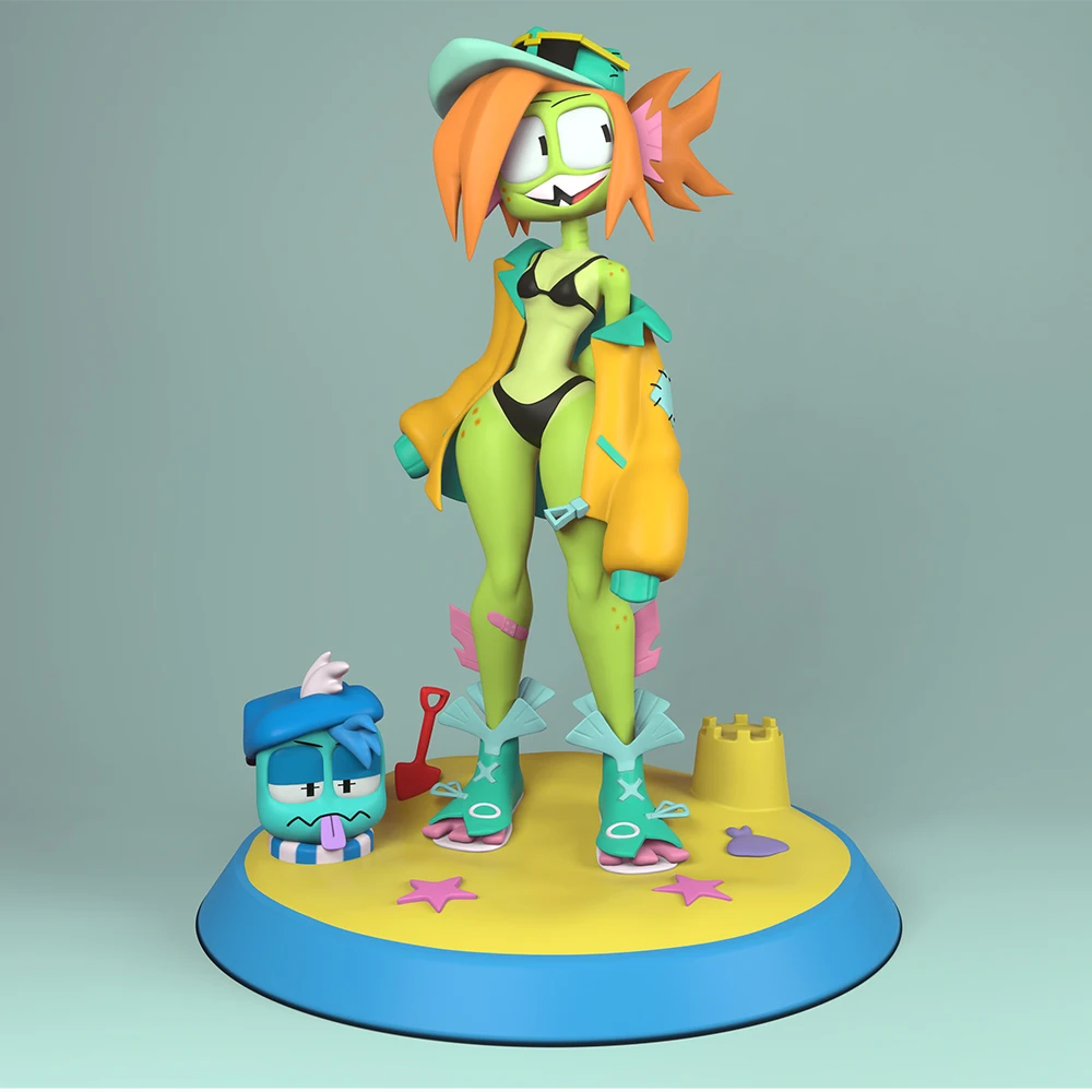 

1/24 Priscilla Figure Sexy Girl Resin Figurine Toy Unpainted GK Doll Unassembled 3D Print Assembly Miniature Reduction Statue