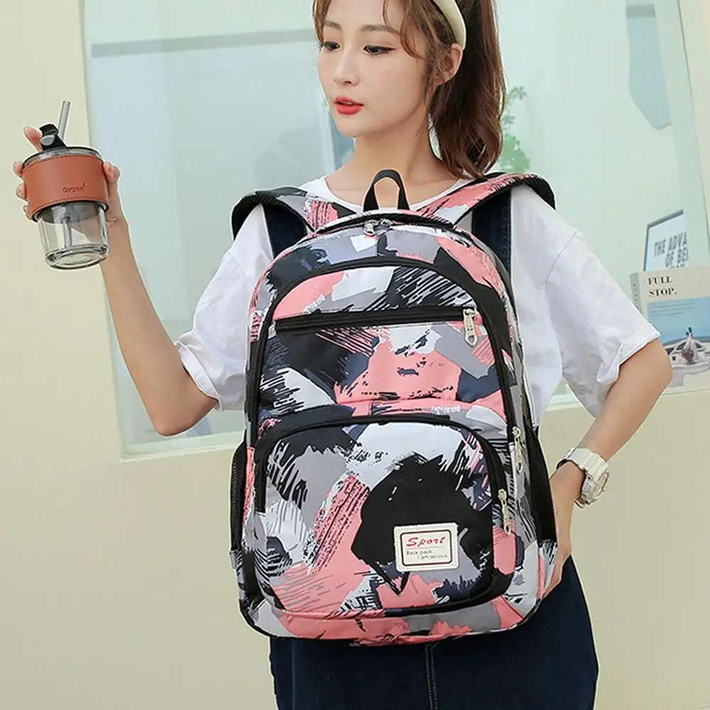 3Pcs Fashion Large-Capacity Backpack Set Middle Student Portable Lunchbox Multi functional Convenient Combination Bag