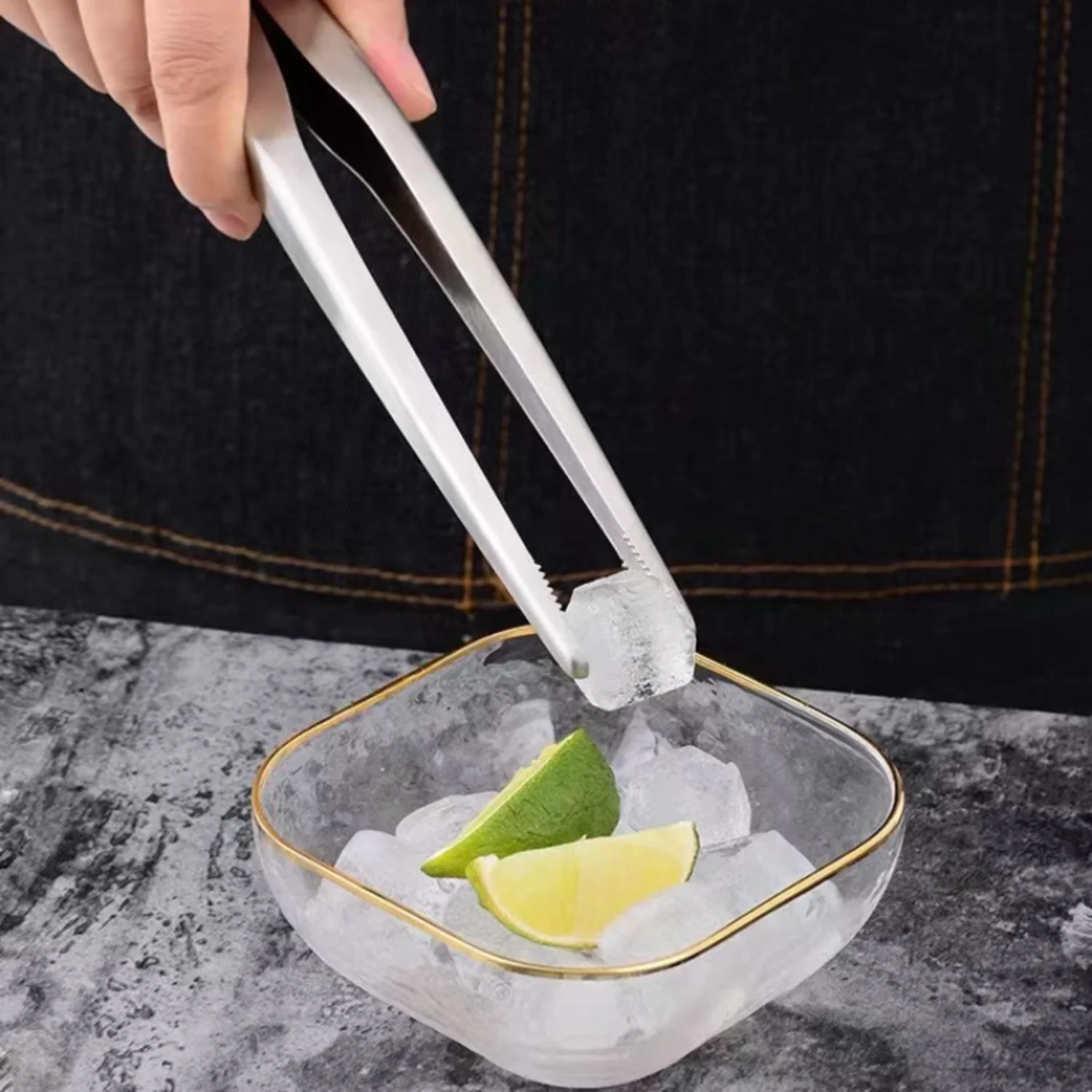 

Thickened Stainless Steel Non-slip Food Clip - Heat-resistant Cooking Tongs